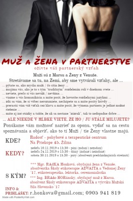 MUŽ A ŽENA V PARTNERSTVE