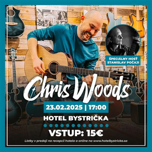 🎸 Chris Woods, svetovo uznávaný gitarista z Londýna, v Hoteli Bystrička 🎸