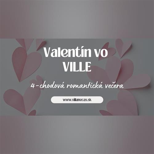 Romantická valentínska večera vo Ville Nečas