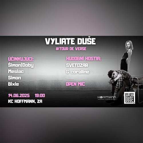 TOUR DE VERSE | Vyliate duše v Žiline (poézia a koncert)