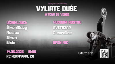 TOUR DE VERSE | Vyliate duše v Žiline (poézia a koncert)