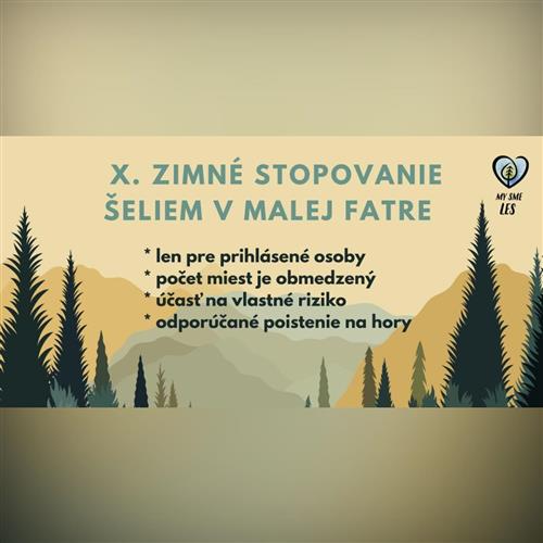 Zimné stopovanie šeliem v Malej Fatre - prednášky My sme les