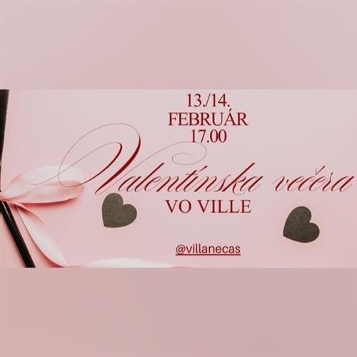 Valentínska večera vo Ville Nečas