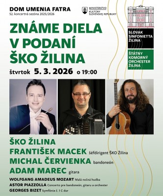 ZNÁME DIELA V PODANÍ ŠKO ŽILINA