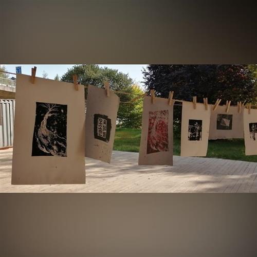 Workshop linorytovej tlače / Linocut printmaking workshop